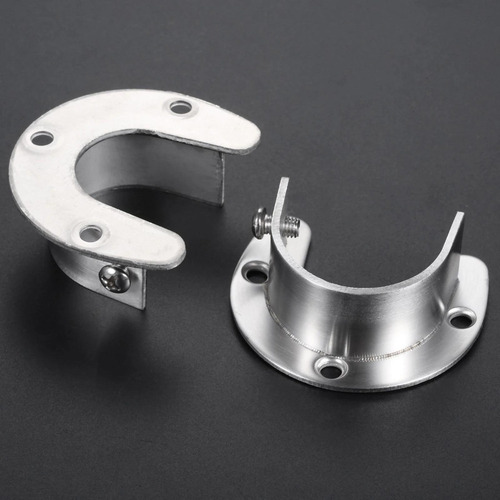 . 4x Socket De Varilla De Acero Inoxidable Brida Rob 25mm