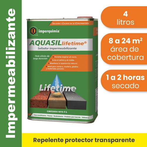 Repelente De Humedad Y Hongos / Superficies Porosas / 4 L