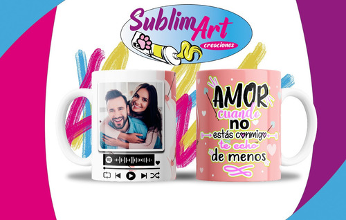 Taza Cerámica 11 Oz Amor Spotify Mod 13 No