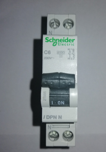 Interruptor Circuito -schneider - C6 / 1p + N - #21555