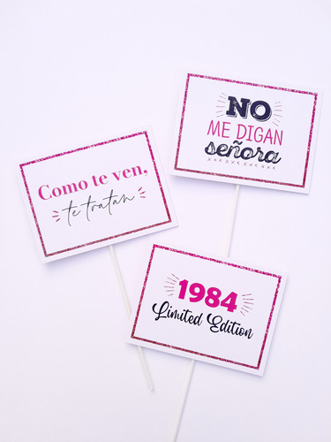 Props Corpóreos Sintra 1mm Personalizados Para Fotos Frases