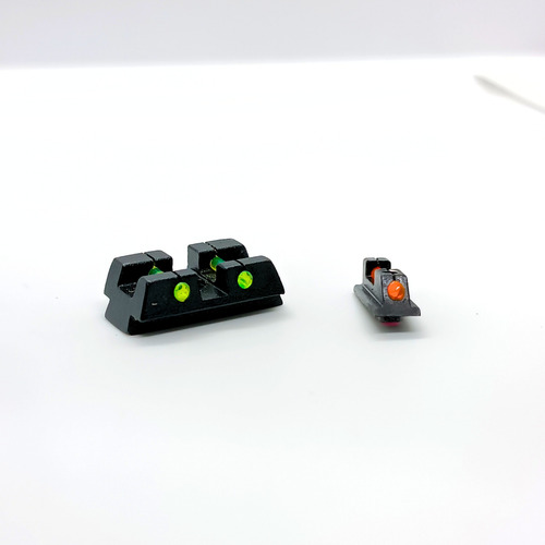 Mira Em Aço Alça E Massa Pistola Glock Fibra Optica 1,5mm