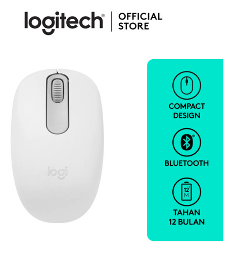 Mouse Compacto Receptor Usb Logitech Bluetooth M196 Blanco