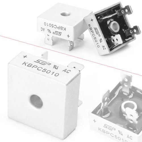 Par 50a 1000v Metal Caso Solo Fases Diodo Puente Rectificado