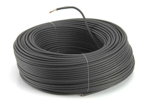 Imagen 2 de 4 de Cable Eléctrico Thw Negro 25 Metros Calibre 8 Ad-5976 Adir