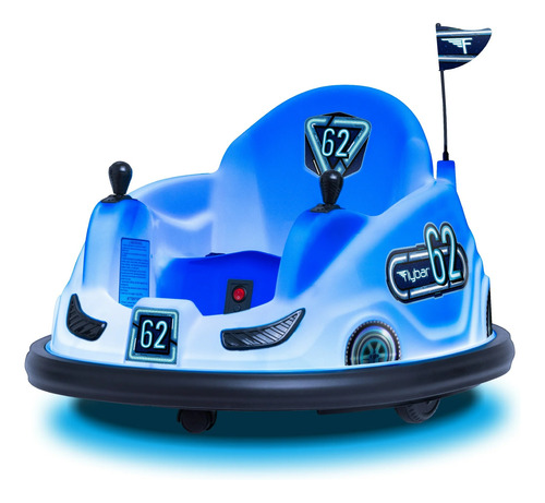 Carro De Bateria Bumper Flybar 6v Para Niño Pequeño Azul