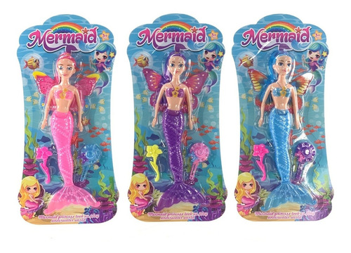 Muñeca Sirena Con Accesorios