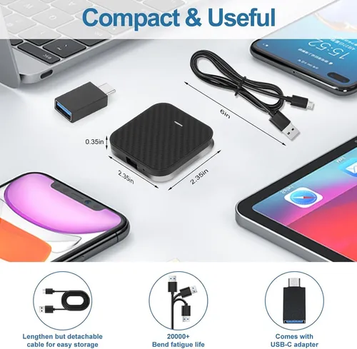 Adaptador Inalámbrico 2 En 1 Para Carplay/android Automático
