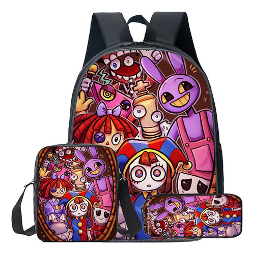 Mochila Campus Infantil The Amazing Digital Circus De 3 Piez