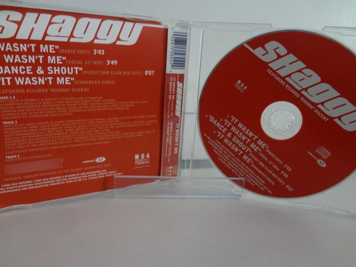Cd Shaggy - It Wasn't Me Featuring Rikrok - Trekus Vintage (Usado)