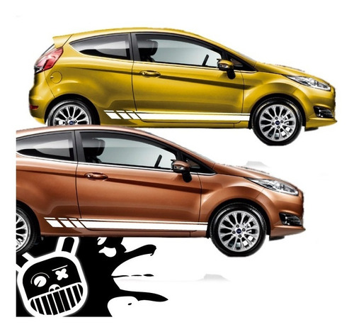 Ford Fiesta Calco, Ploteo Decorativo Lateral Drift 2 !