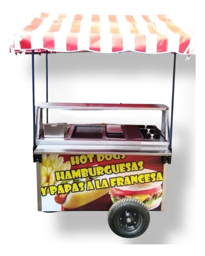 Carro De Hot Dog En Acero Inoxidable Modelo F