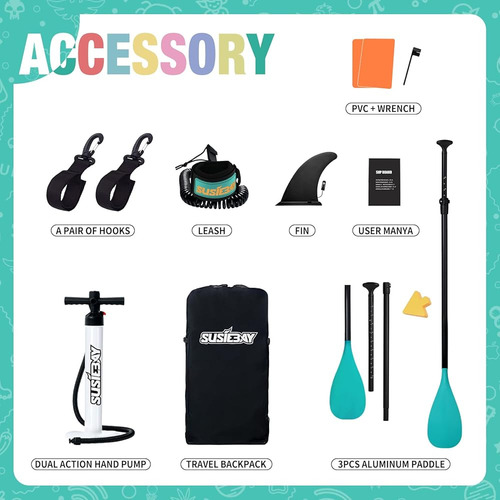 Tabla De Paddle Surf Inflable Para Niños Susiebay Con Acceso