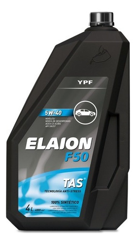 Lubricante Ypf Elaion F50 5w40 Sintetico 4l. L46