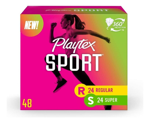Playtex Pack 48 Tampones Deportivos Regular Superabsorbente