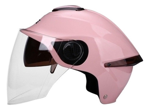 Casco De Moto De Doble Lente A Prueba De Sol General Mujer