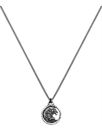 Hg Haze & Glory Collar Con Amuleto Para Hombre De Plata De