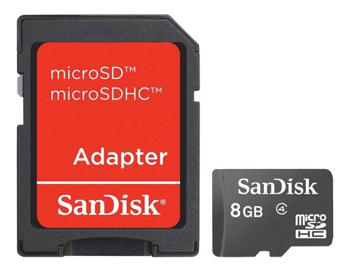 Sandisk Memoria Micro Sd 8gb Clase 4 Adaptador Mayoreo /a