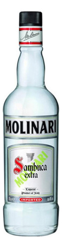 Pack De 4 Licor Molinari Sambuca Extra Dulce 700 Ml