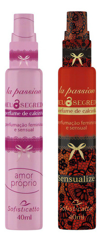 Kit Perfume De Calcinha Sensualize E Amor Proprio Sedução