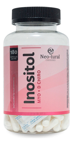 Inositol Myo & D-chiro Neo-tural - 180 Cápsulas Sabor Sin Sabor