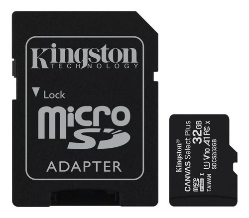 Memoria Kingston Sdcs2  Canvas Plus Con Adaptador Sd 32gb