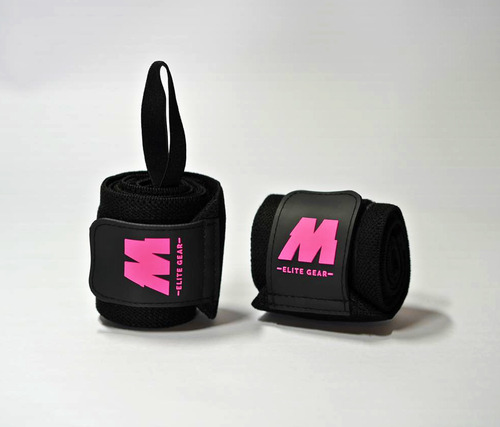 Muñequera Premium Mmedd Gym Fuerza Crossfit Protection Pinkk
