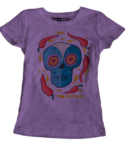 Calavera Chiles Mexicana Blusa Rott Wear