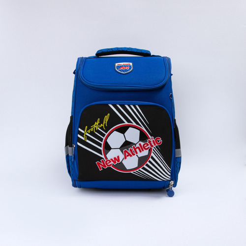 Mochilas New Athletic School Max19 Azulino Con Negro Kids