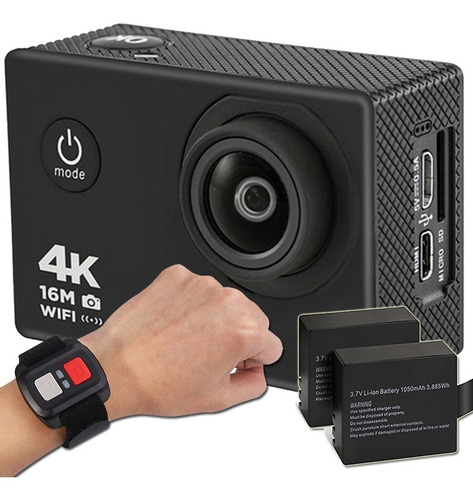 Imagen 8 de 10 de Camara Sumergible V3 Deporte 30m 4k Full Hd Similiar Go Pro