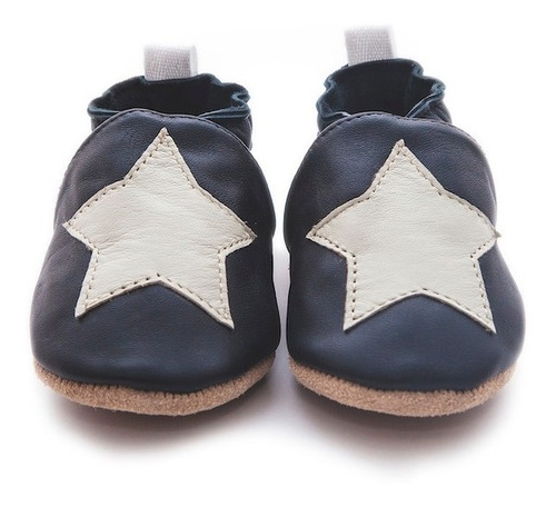 Imagen 1 de 8 de Suabs, Estrella Negro. Zapatos Para Bebé Niño.
