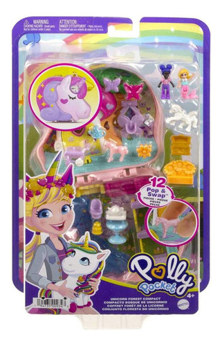 Polly Pocket Miniatura Unicorn Fantasy Tea Party Especial