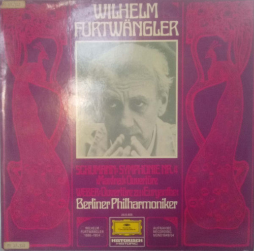 Lp - Furtwängler Dirigiert Schumann Und Weber