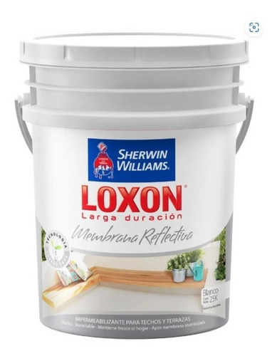 Membrana Sherwin Williams Loxon Ld Reflectiva Blanca 25 Kg