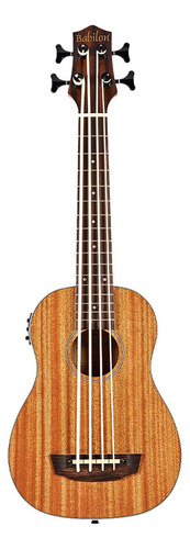Ukulele Bajo Color Natural De 4 Cuerdas Kihei Babilon Color Color Beige