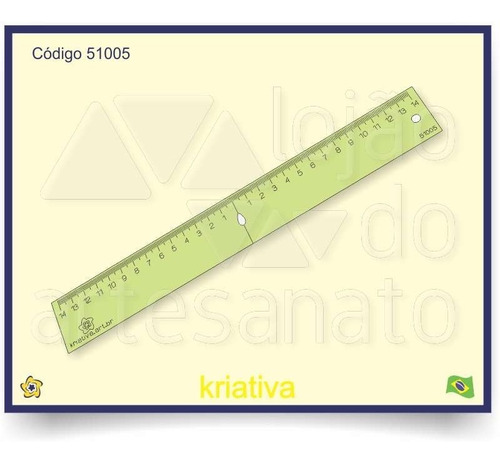 Imagem 2 de 6 de Régua De Centro - 29 Cm - 51005