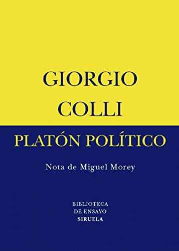 Libro Platón Político De Colli Giorgio