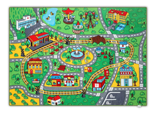 Jackson Extrathick Kid Car Rug Playmat For Toddlers And...