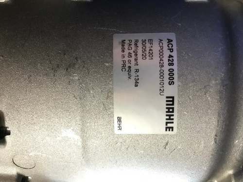 Imagem 5 de 5 de Compressor Civic Si 2007 2008 2009 10 Trse07 Original Mahle