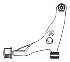 Bandeja Suspension Bastidor Mitsubich Lancer/colt ../00 Izq.