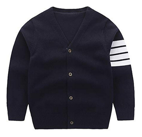 Cardigan V-neck Niño Estilo Británico