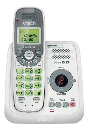 Teléfono VTech CS6124 inalámbrico - color blanco