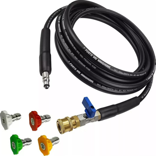 Bicos Coloridos 12mts Mangueira Compatível Britânia Bla4100 Cor Preto