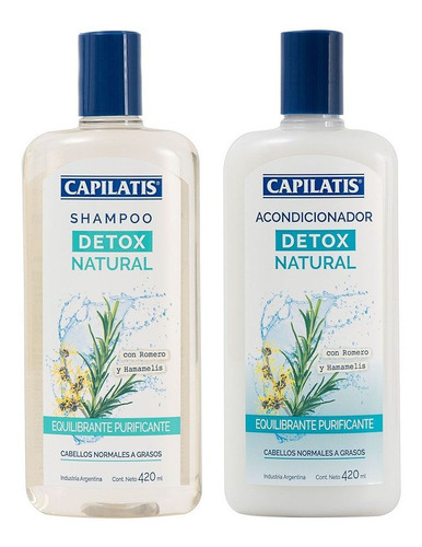 Shampoo + Acondicionador Capilatis Detox Natural Purificante