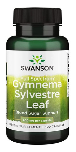 Swanson Gymnema Sylvestre Leaf  400mg   100 Cápsulas