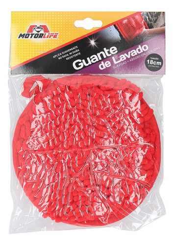 Guate Redondo Para Lavado Color Rojo