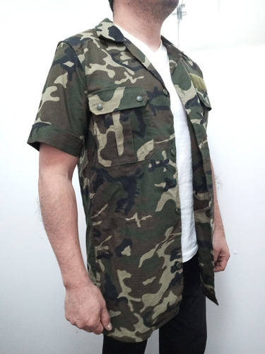 7k Camisa Militar Camuflada Talla M Original (Usado)