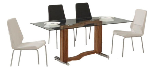 Mesa De Comedor Base Central Curva 200x100cm Outlet