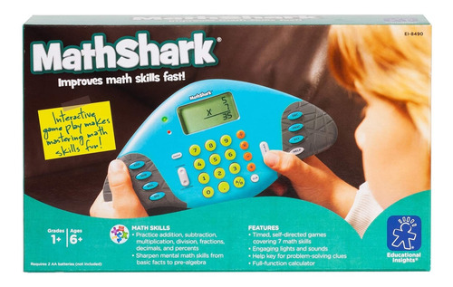 Juego Enseña Matemáticas Calculadora Juguete Mathshark Niño
