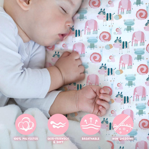 Dibako Sabanas De Cuna Mini Ajustadas Para Ninas Y Ninos, Sa